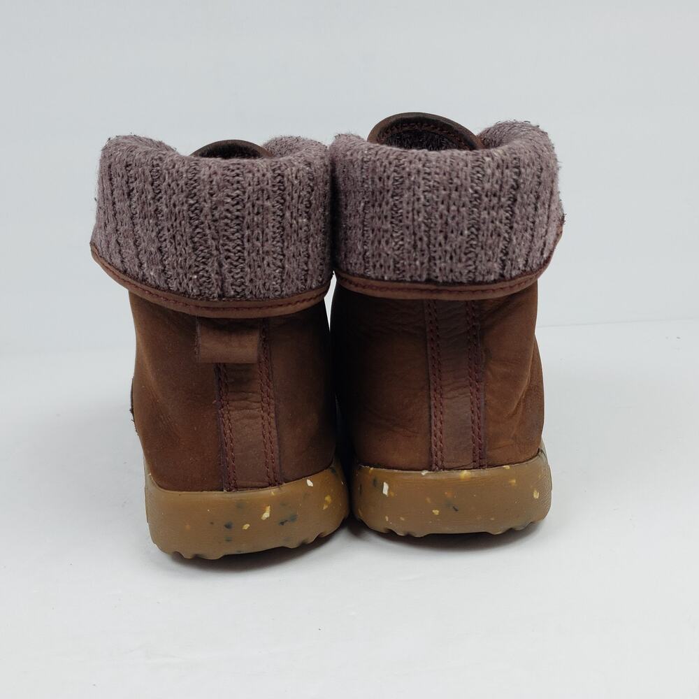 Chaco Barbary Womens Size 8 Maroon Brown Leather Outdoors Boots Shoes J106808 - Picture 7 of 11